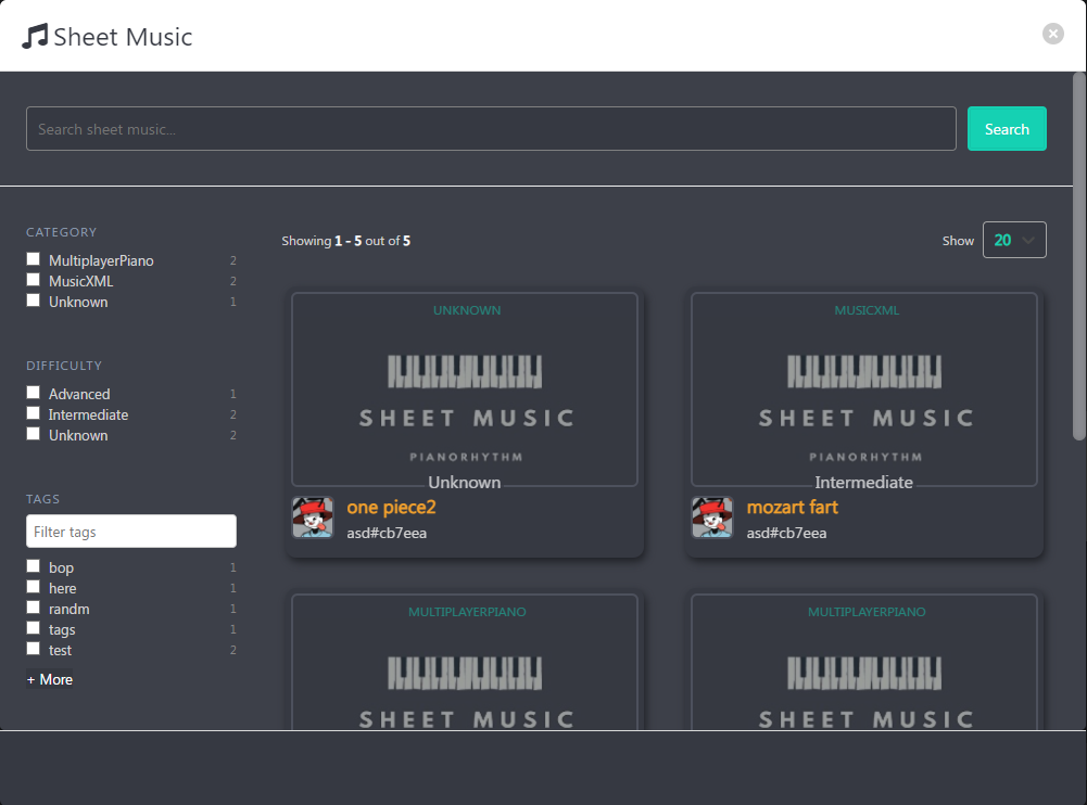 Sheet Music Repo